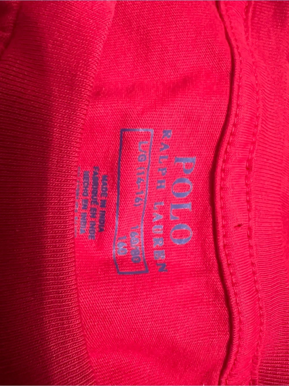 Polo by Ralph Lauren Red Long Sleeve Tee